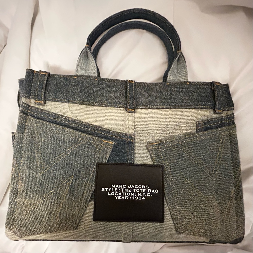 Marc Jacobs Denim Patchwork Tote NWT - image 2